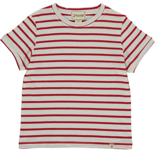 Camber Stripe Tee - Red/White Micro