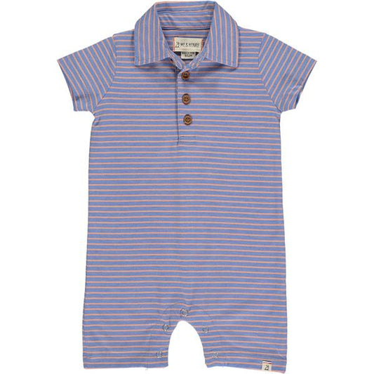 Drift Romper - Royal/Pink