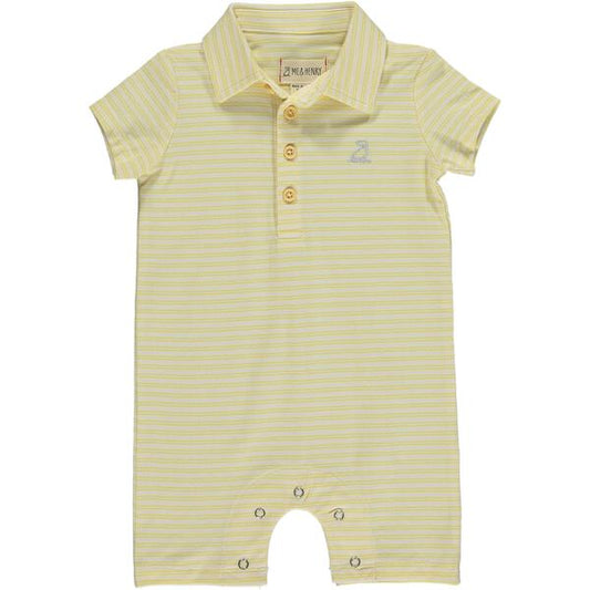 Drift Romper - Yellow/Cream