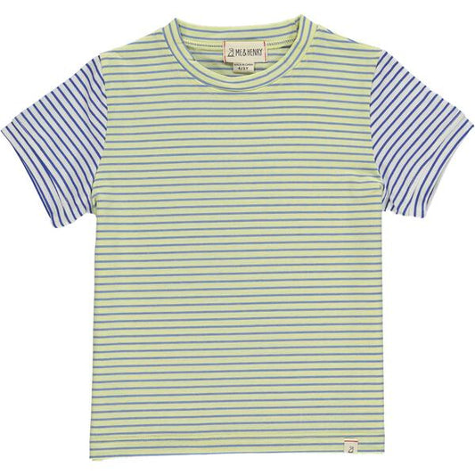 Hastings Raglan Tee - Yellow/Royal