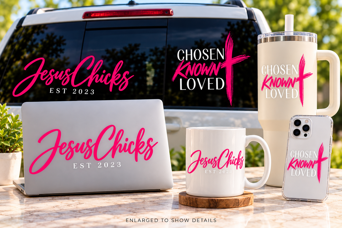 Sticker Pack - Chosen Known Loved & Jesus Chicks