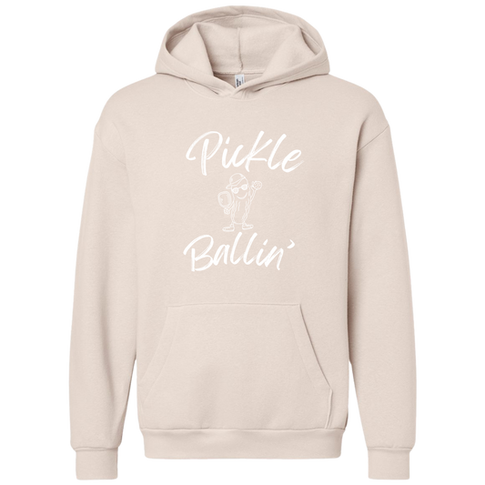 White Pickle Ballin' Pickle Hoodie