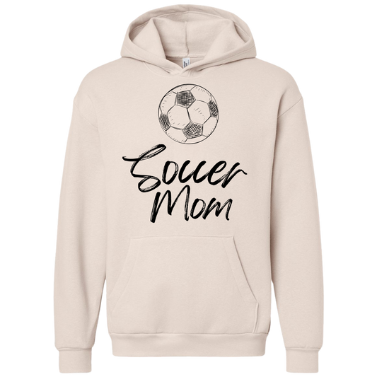 Black Soccer Mom Hoodie