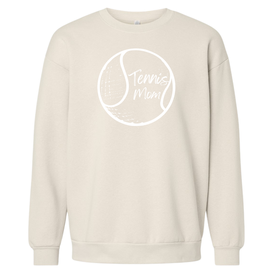 White Tennis Mom Crew