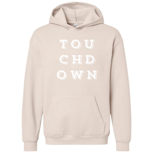 White Touchdown Hoodie