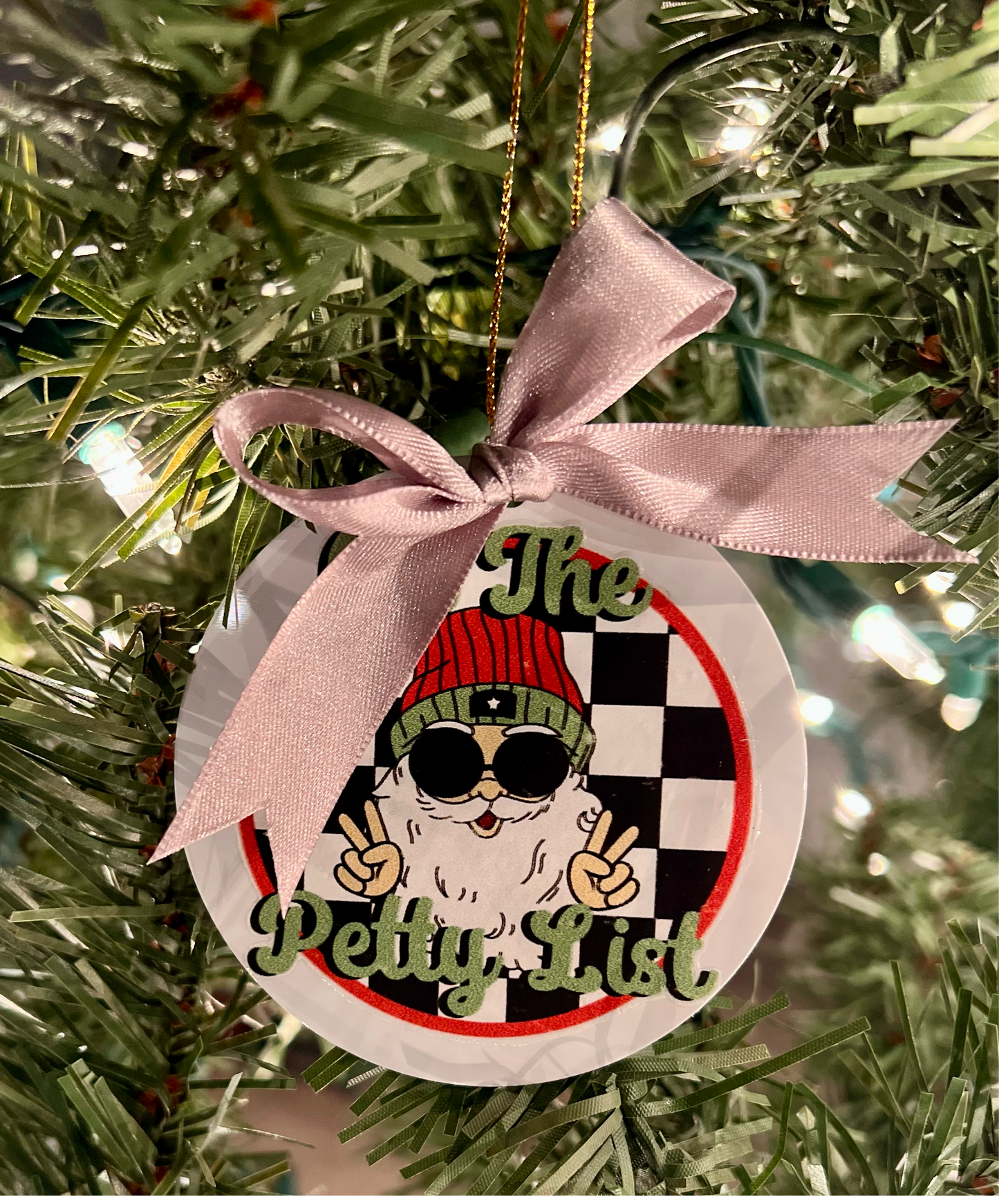 On the Petty List Ornament