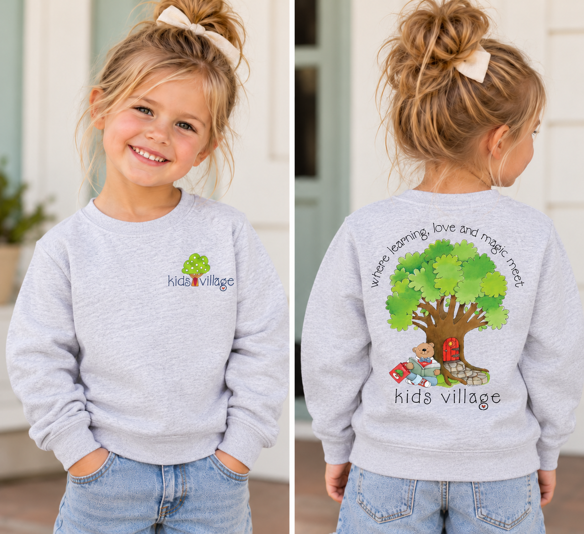 Kids Village 2025 Crewneck Sweatshirt | School Spirit