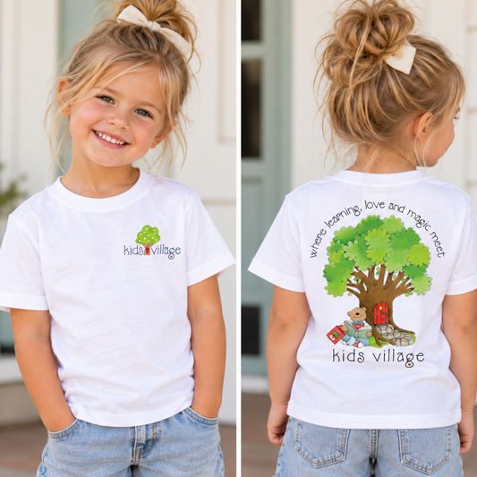 Kids Village 2025 School Year T-Shirt | Storybook Tree Collection