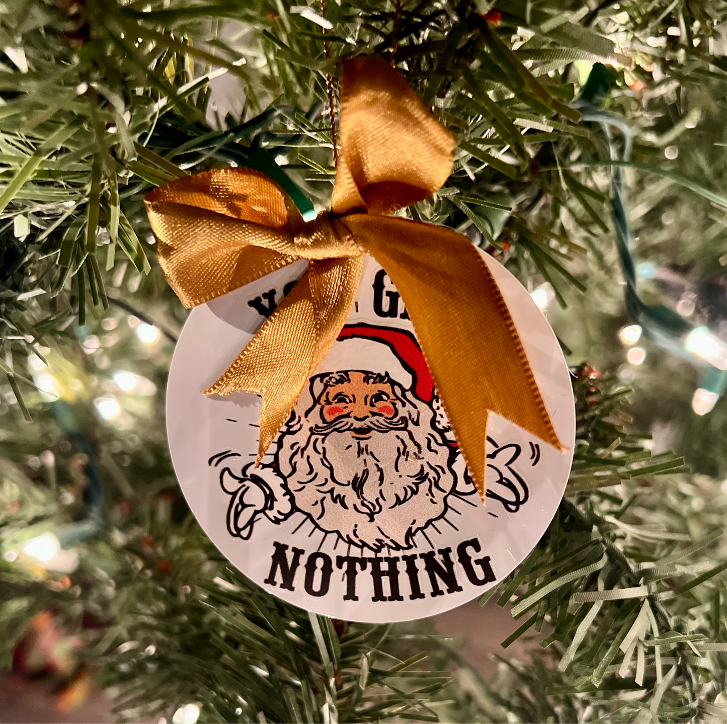 Silly Santa Ornament