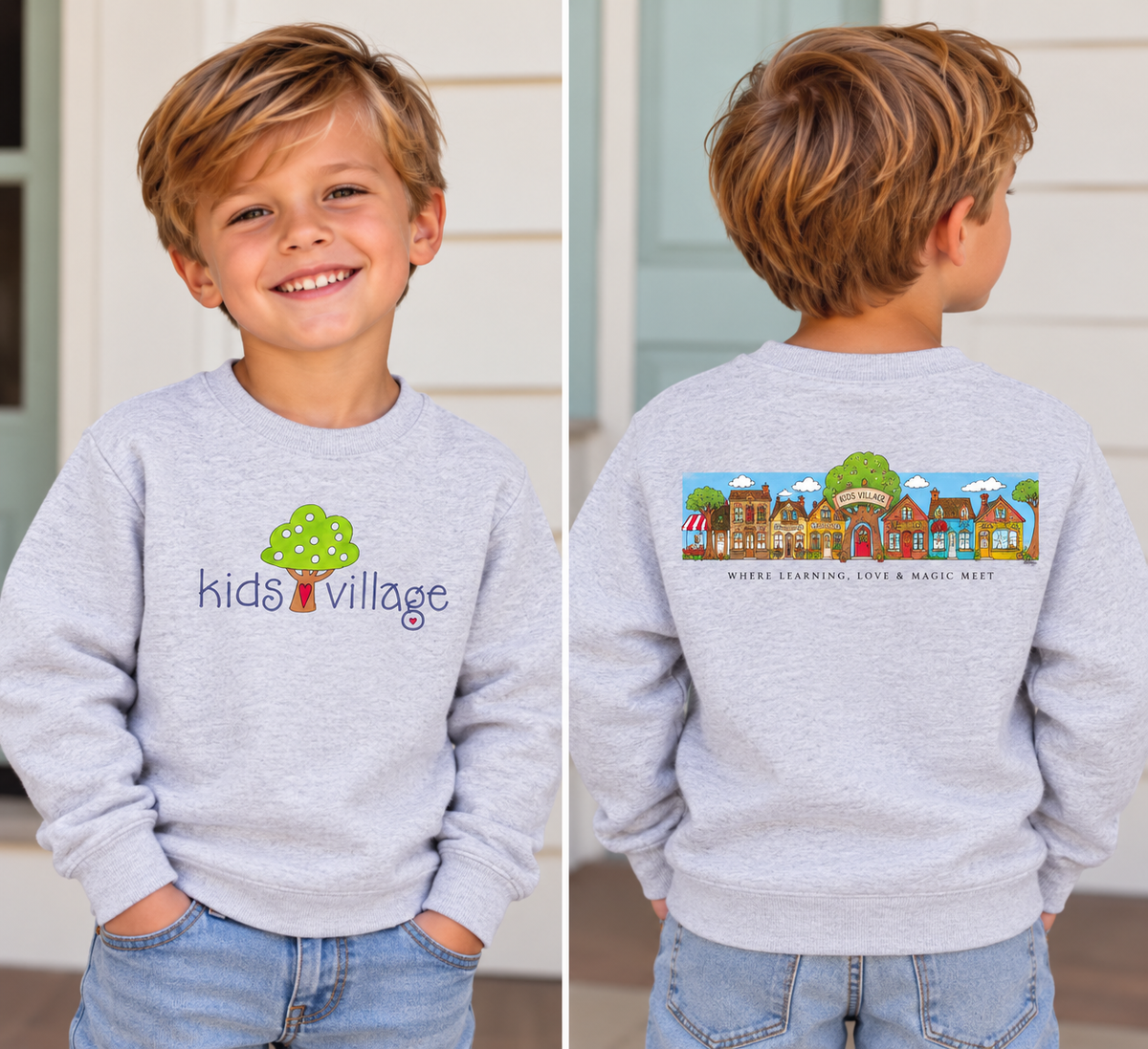 Kids Village 2026 Crewneck Sweatshirt | School Spirit