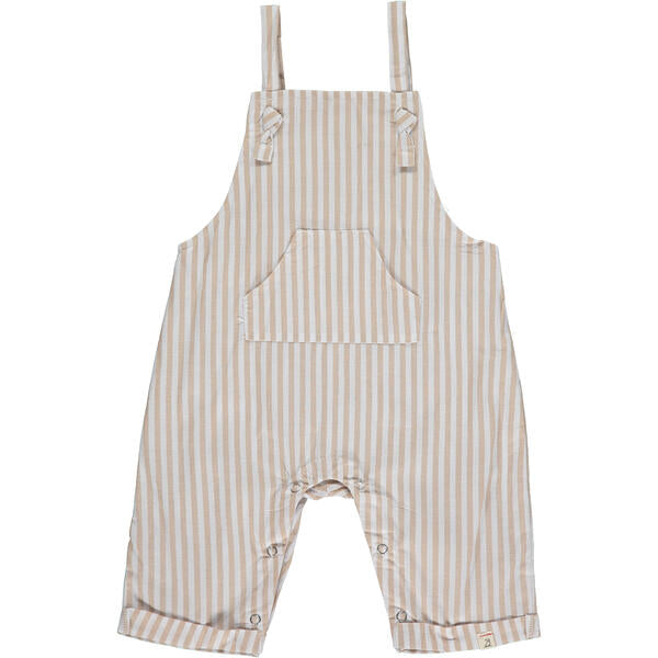 Ahoy Overalls - Beige Stripe