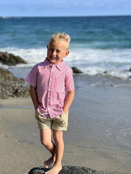 Arthur Stripe Shirt - Red/White Multi