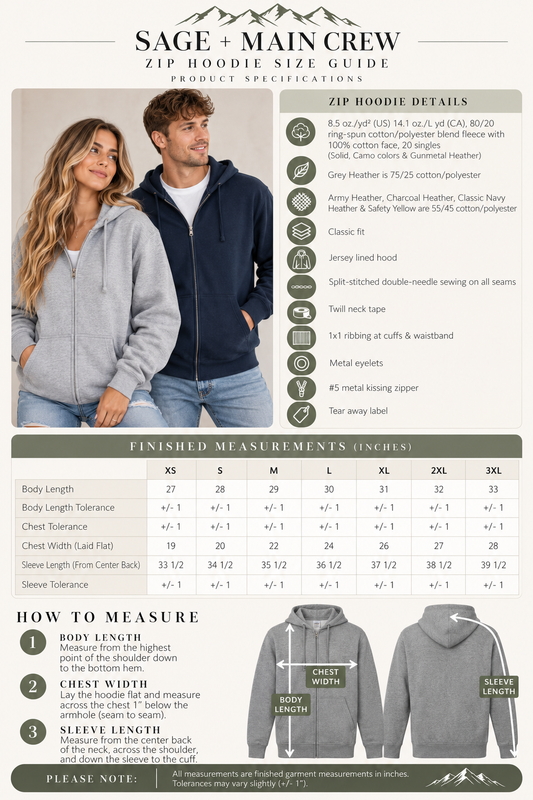 Chosen Known Loved Zip Up Hoodie