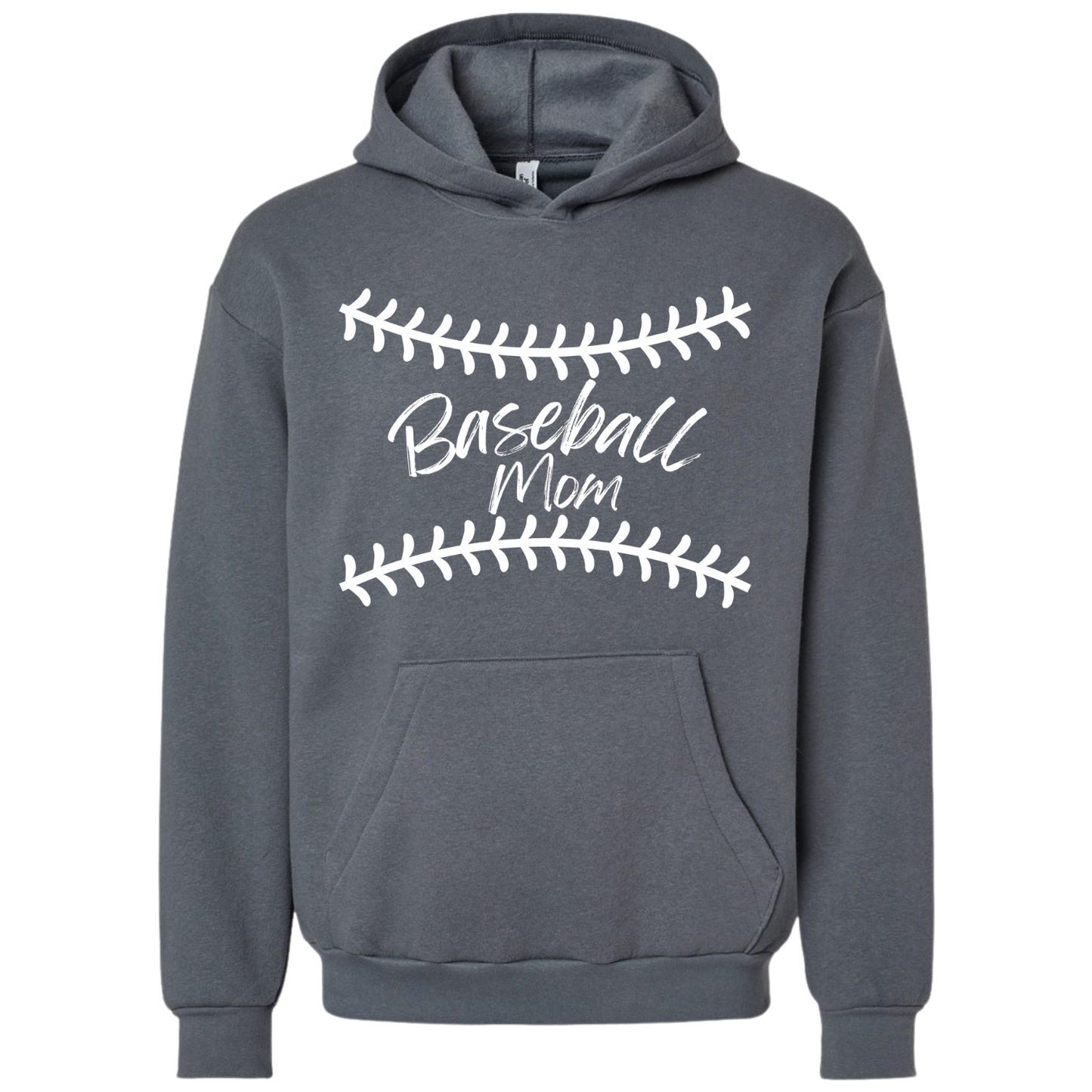 White Baseball Mom Hoodie