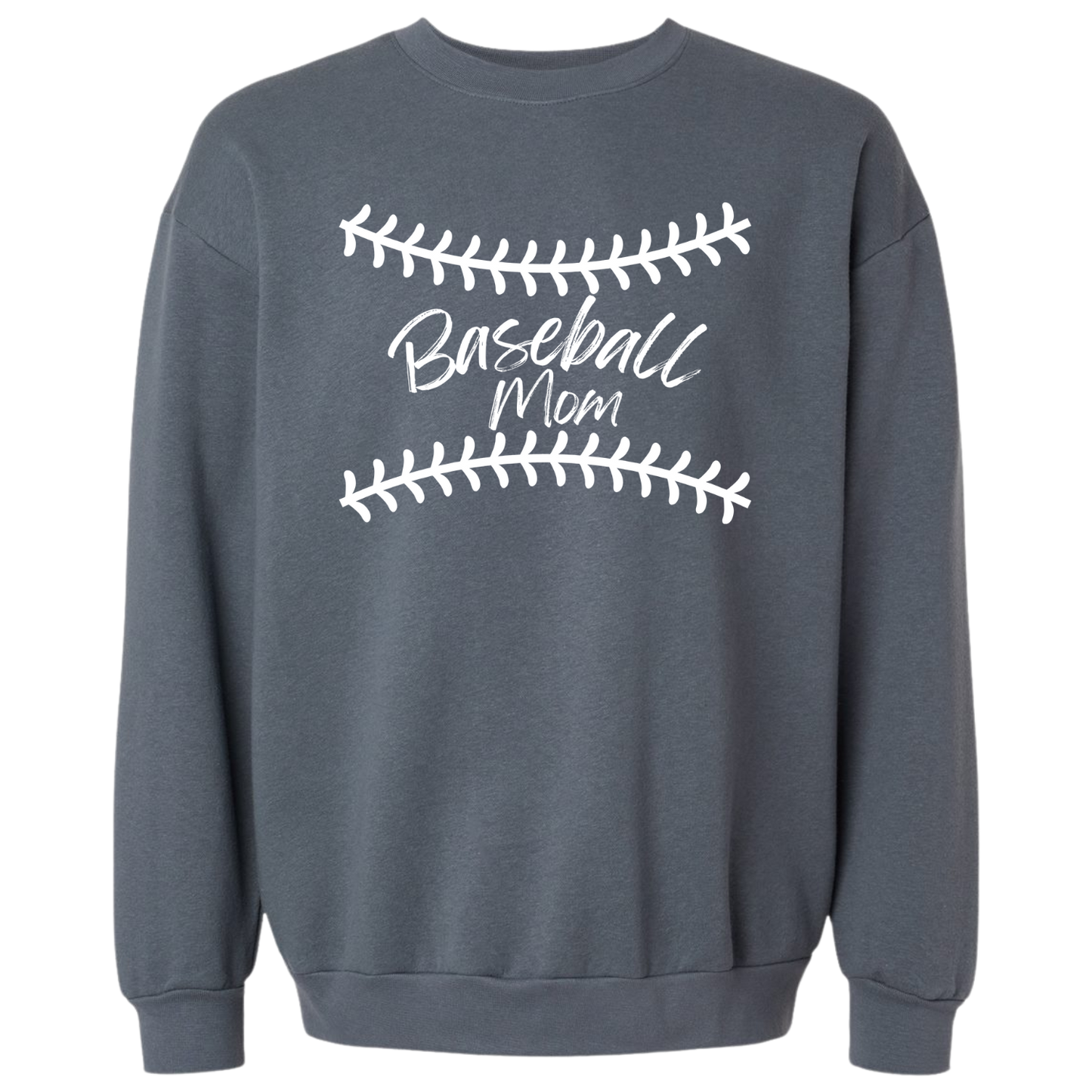 White Baseball Mom Crew