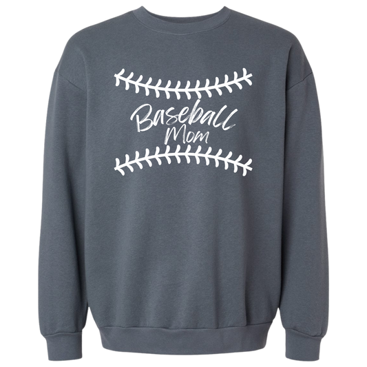 White Baseball Mom Crew