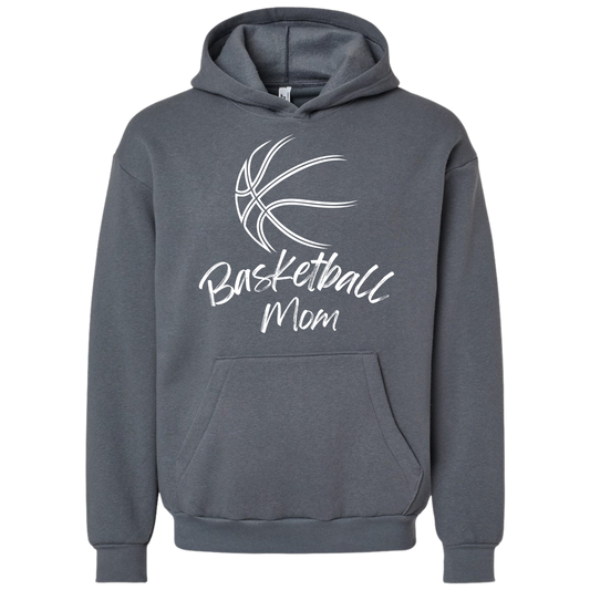 White Basketball Mom Hoodie