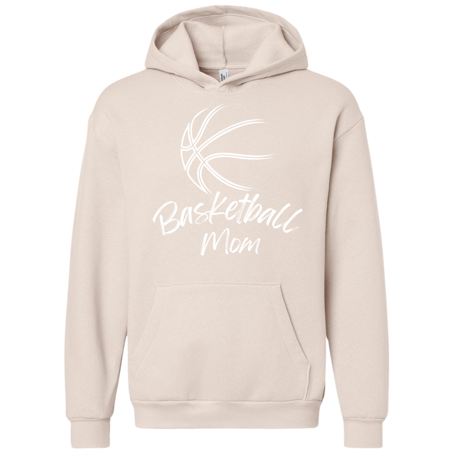 White Basketball Mom Hoodie