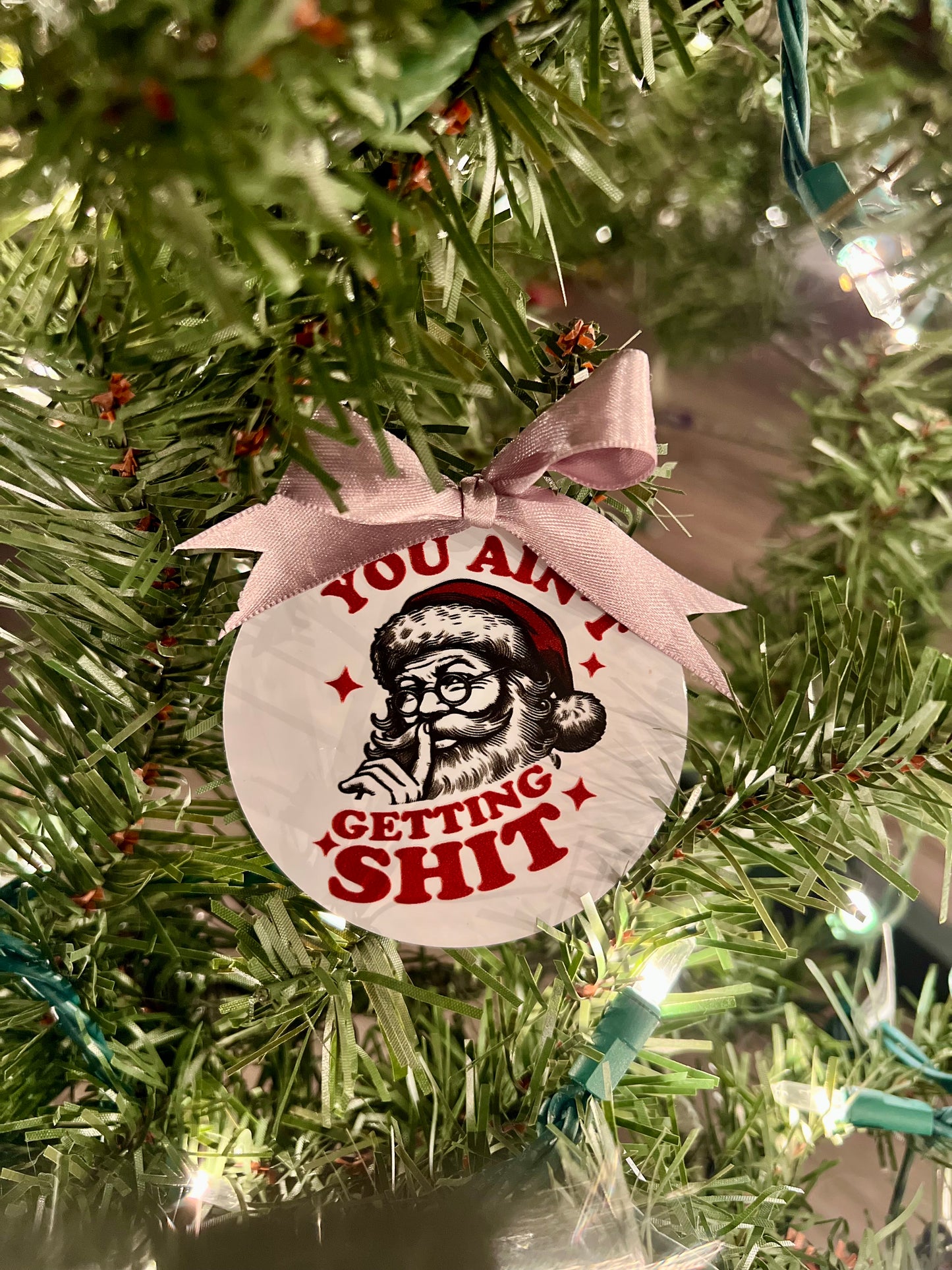 Gangster Santa Ornament