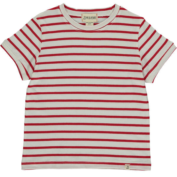 Camber Stripe Tee - Red/White Micro