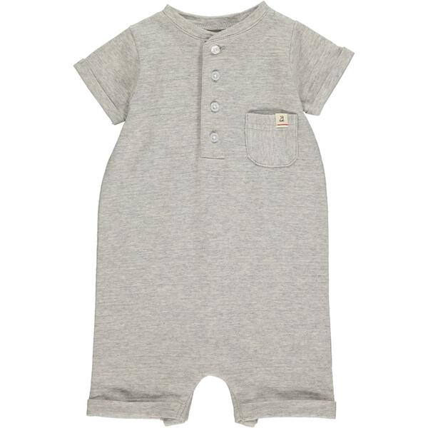 Camborne Henley Romper - Grey