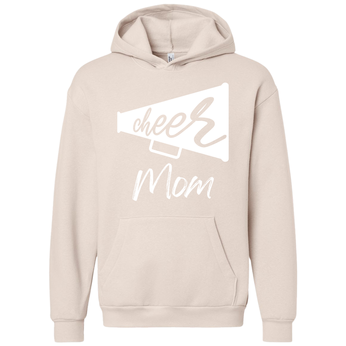 White Cheer Mom Hoodie