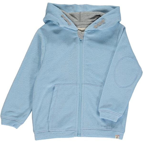 Cornwall Terry Toweling Full Zip Coverup - Blue