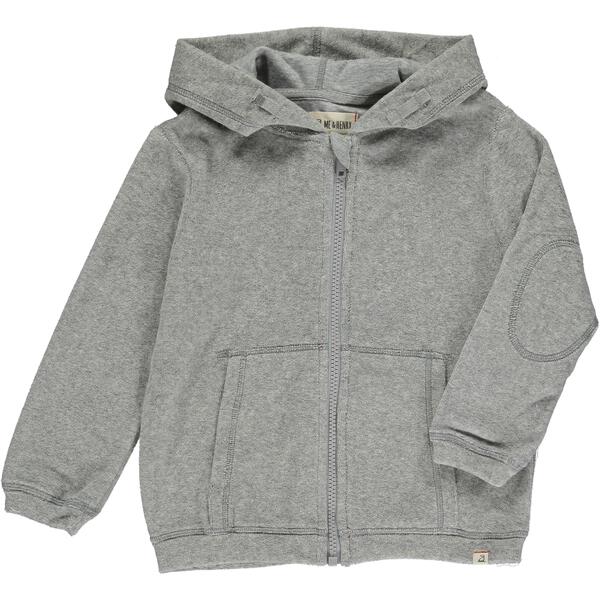 Cornwall Terry Toweling Full Zip Coverup - Grey