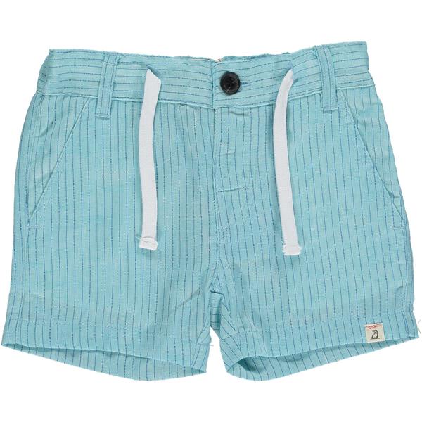 Crew Shorts - Aqua/Blue Stripe