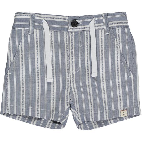 Crew Cotton Shorts - Blue/Cream Stripe