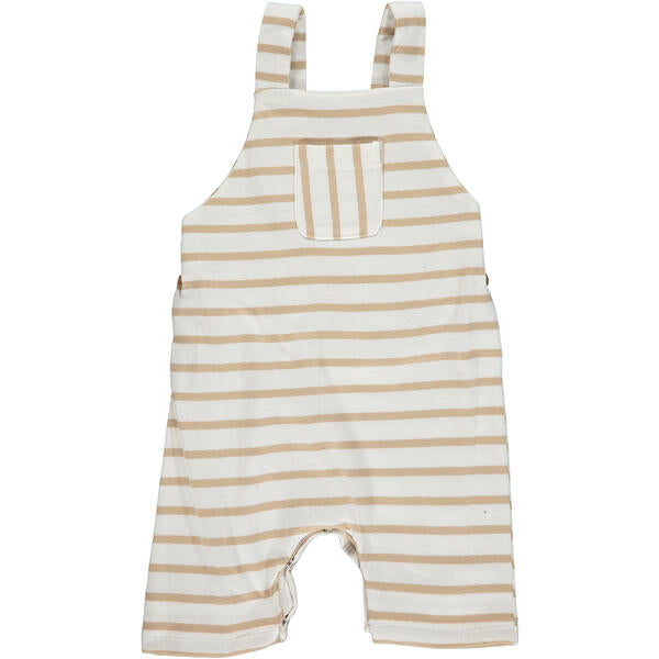 Dandy Overalls - Tan/White Stripe