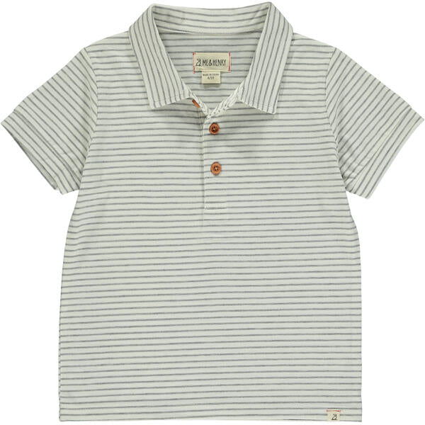 Flagstaff Stripe Polo - Grey/White