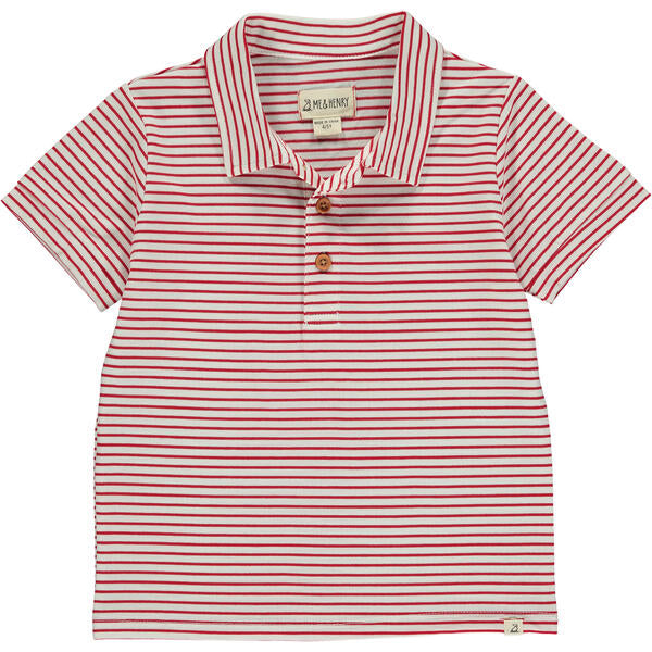 Flagstaff Stripe Polo - Red/White