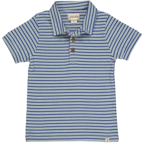 Flagstaff Stripe Polo - Royal/Blue