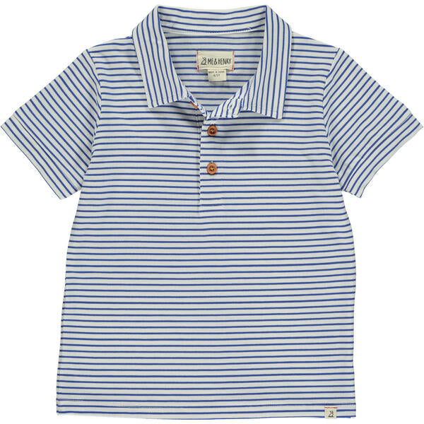 Flagstaff Stripe Polo - Royal/White