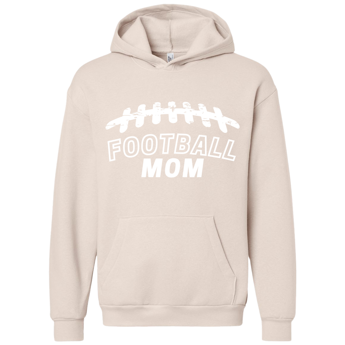 White Football Mom Hoodie