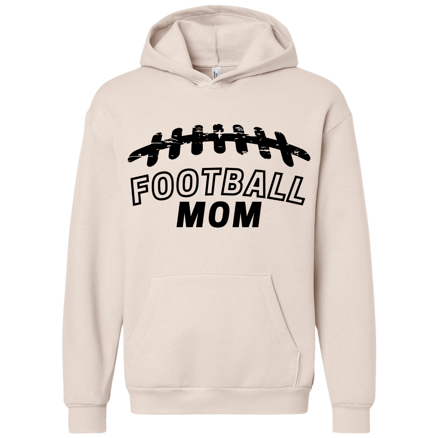 Black Football Mom Hoodie