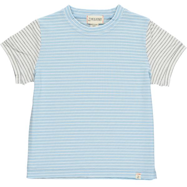 Hastings Raglan Tee - Blue/White/Grey