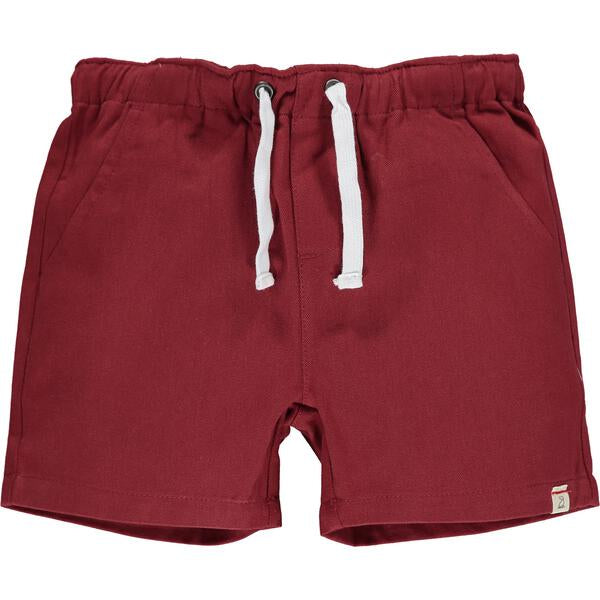 Hugo Twill Shorts - Burgandy