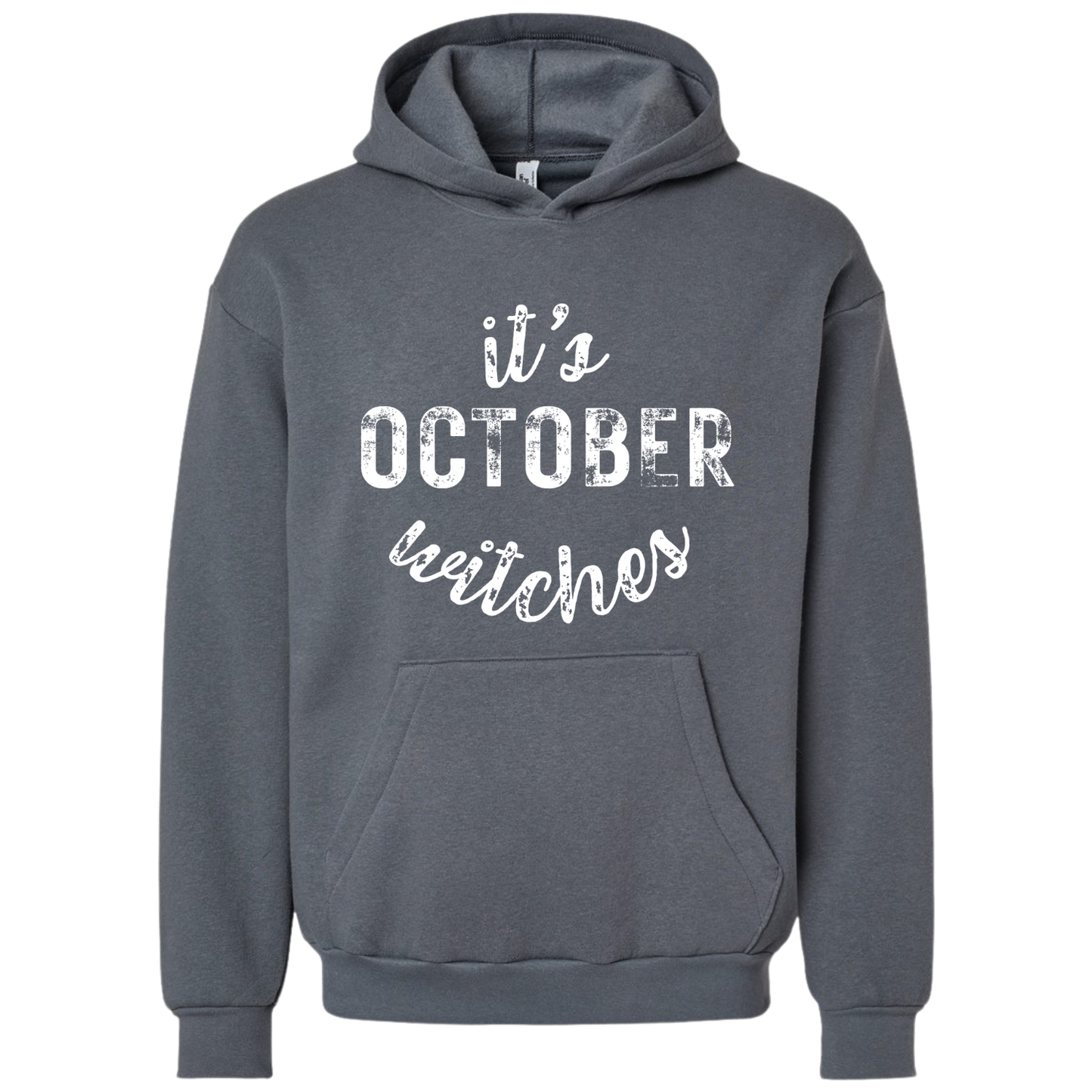 White It's October Witches Hoodie