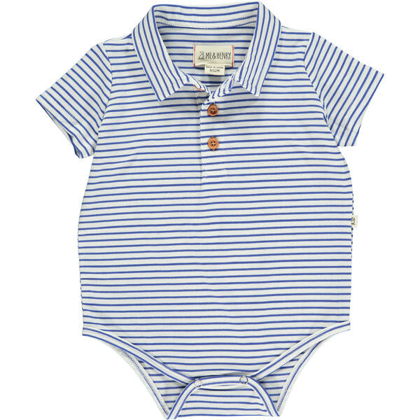 Jetty Polo Onesie - Royal/White