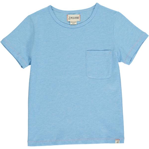 Josh Pocket Tee - Aqua