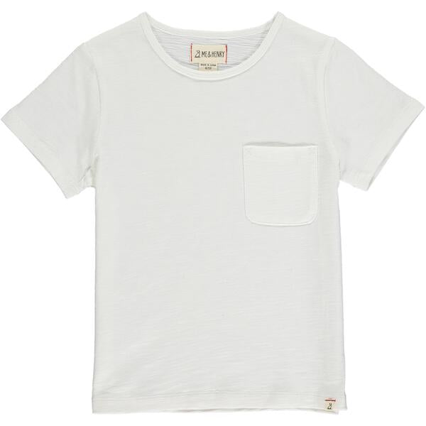 Josh Pocket Tee - White