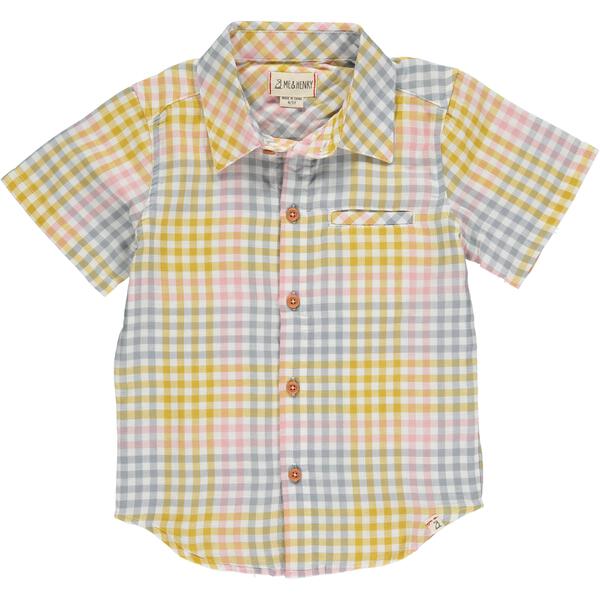 Maui Shirt - Aqua/Yellow