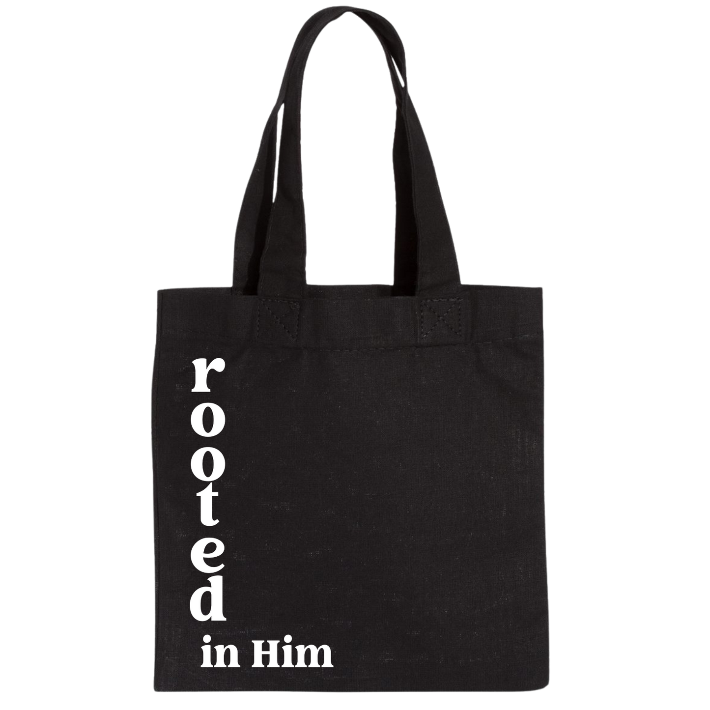 Modern Rooted in Him Tote Bag