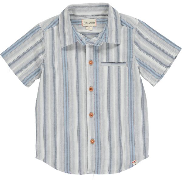 Newport Woven Shirt - Blue Striped