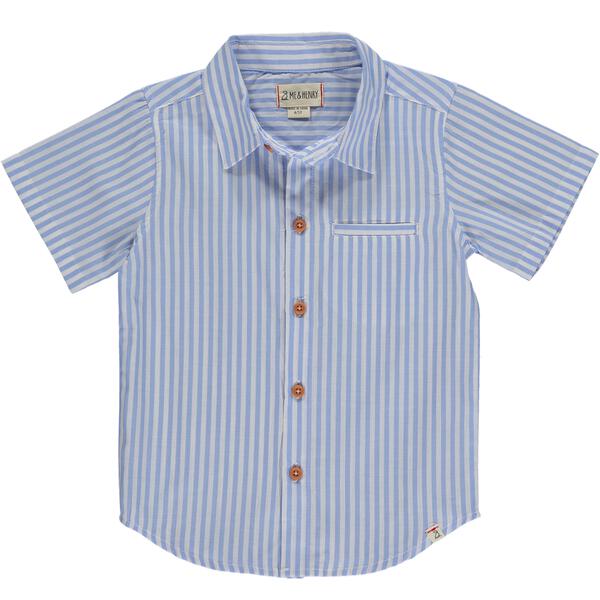 Newport Woven Shirt - Blue/White Stripe