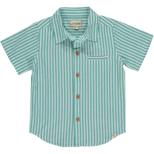 Newport Woven Shirt - Green/White