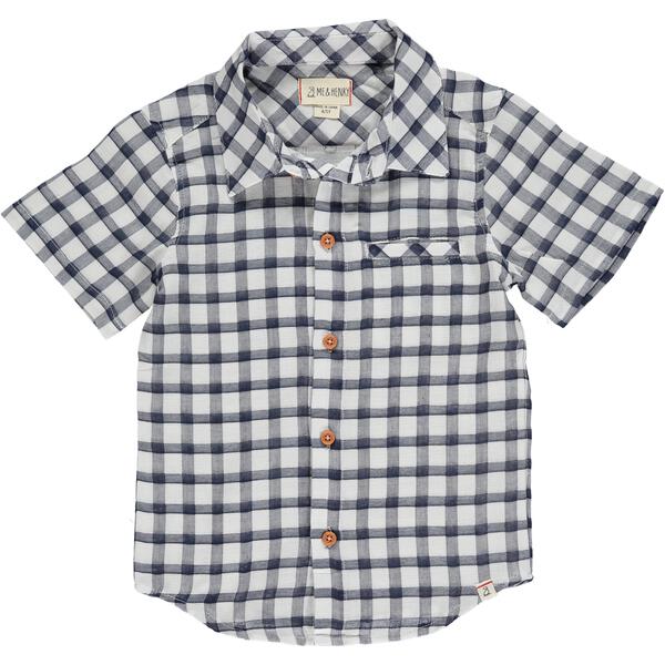 Newport Woven Shirt - Navy/White