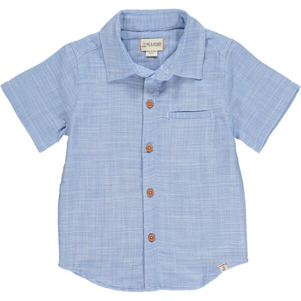 Newport Woven Shirt - Pale Chambray